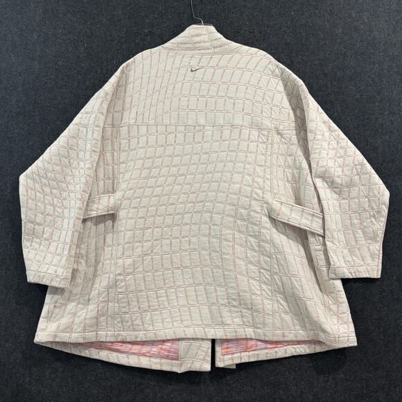 Nike Yoga Therma Fit Jacket Women's 2X Belted Quilted Kimono Wrap DX6375-104 - Picture 4 of 10